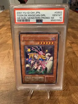 2001 Yu-Gi-Oh! Japanese Toon Dark Magician Girl G6-02 PSA 10 GEM MINT GB Promo - Image 1