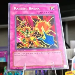 Raigeki Break PGD-095 1st Edition Rare YuGiOh Pharaonic Guardian LP 2003 Trap - Image 1