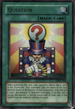 Question Unl Ed Ultra Rare PGD-104 Yu-Gi-Oh! - Image 1