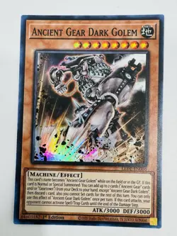 Yu-Gi-Oh! TCG Ancient Gear Dark Gollem 1st Edition NM Super Rare - Image 1