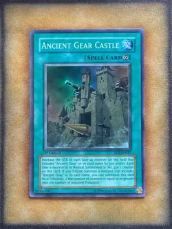 Yugioh Ancient Gear Castle SOI-EN047 Super Rare 1st Ed NM - Image 1