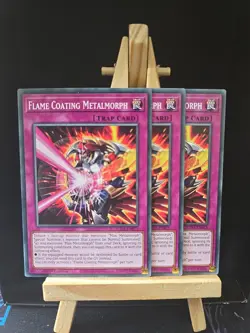 Flame Coating Metalmorph ×3 - SUDA-EN075 - Common - 1st Edition - YuGiOh - Image 1