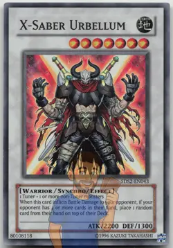 X-Saber Urbellum 5DS2-EN043 Super Rare Unlimited NM Yugioh - Image 1