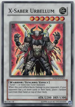 X-Saber Urbellum 5DS2-EN043 Super Rare Unlimited NM Yugioh - Image 2