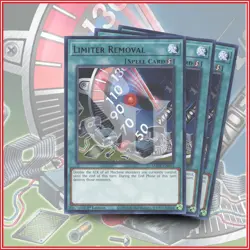 YuGiOh LIMITER REMOVAL x3 | POWERFUL RARE CARD ▪ 1ST EDITION 💎 - Image 1