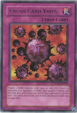 Yugioh Crush Card Virus TU01-EN006 Rare NM - Image 1