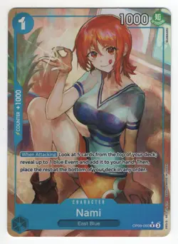 One Piece Nami OP09-050 Alt Rare - Emperors in the New World - English Unplayed - Image 1