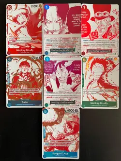 Full Set One Piece Treasure Pack Promo OP-13 ENG Inglese 7 carte Near Mint NM - Image 1