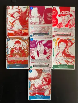 Full Set One Piece Treasure Pack Promo OP-13 ENG Inglese 7 carte Near Mint NM - Image 2