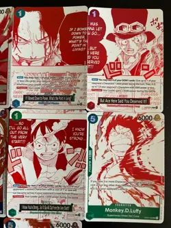 Full Set One Piece Treasure Pack Promo OP-13 ENG Inglese 7 carte Near Mint NM - Image 3