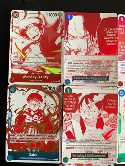 Full Set One Piece Treasure Pack Promo OP-13 ENG Inglese 7 carte Near Mint NM - Image 4