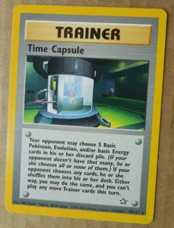 Time Capsule 90/111 Rare Non-Holo Neo Genesis Set Pokemon Trainer Card NM - Image 1