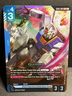 Gundam GD01-001 Legend Rare NM Gundam Card Game Newtype Rising - Image 1