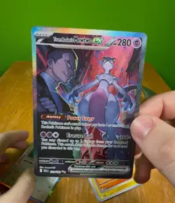 Team Rocket's Mewtwo ex 231/182 Sv10: Destined Rivals Holo Pokemon Card - Image 1