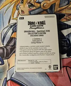 Dragon Ball Sparking Zero Collectors Edition Fusion World Cards Promo Sealed - Image 1
