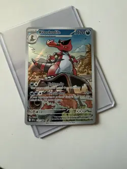 Pokemon Card TCG KROOKODILE Black Bolt Illustration Rare IR Holo 137/086 NM - Image 1