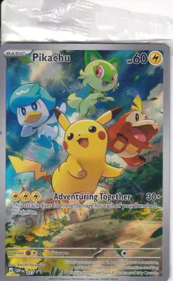 Sealed Pikachu - Holo Promo SV: Scarlet & Violet Promo Cards 027 NM - Image 1
