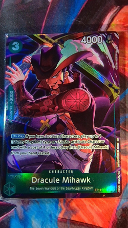 Dracule Mihawk (Illustration Box Vol.4) ST12-003 One Piece Promotion Cards Foil - Image 1