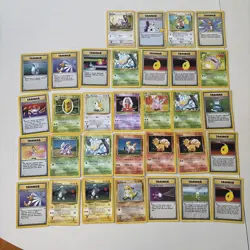 Pokemon TCG Base Set card lot of 32 cards. Vintage Pokemon. Good Condition - Image 1