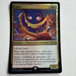 MTG Cheer Magic the Gathering 2025 Holiday Store Exclusive Promo Card - Image 2