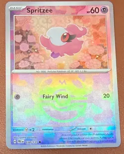 Pokemon Card Spritzee 038/131 Master Ball Reverse Holo Prismatic Evolutions NM/M - Image 1