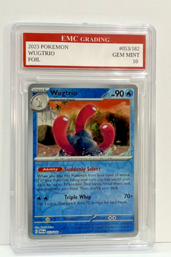WUGDRIO 053/182 RARE FOIL Pokemon 2023 Card GRADED 10 MINT TCG CCG - Image 1