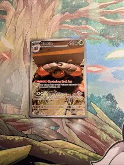 Pokemon TCG Crustle 186/182 Destined Rivals Illustration Full Art Holo Card NM - Image 1