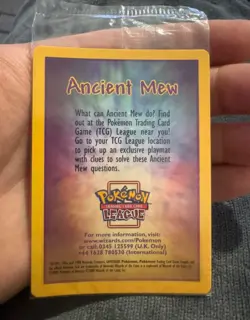 Pokemon Ancient Mew Promo Card Brand New! Perfect Condition Sealed - Image 2