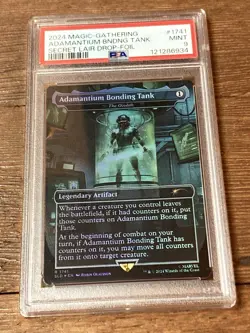 2024 MTG SECRET LAIR DROP FOIL #1741 ADAMANTIUM BONDING TANK PSA 9 - Image 2