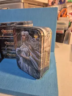Lot of 5 Magic The Gathering Lord of the Rings 💥EMPTY TINS💥 4 Galadriel 1 Ring - Image 3