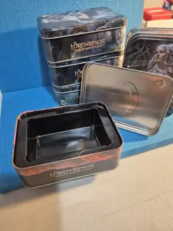 Lot of 5 Magic The Gathering Lord of the Rings 💥EMPTY TINS💥 4 Galadriel 1 Ring - Image 4