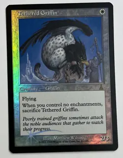 MTG TETHERED GRIFFIN (Foil) Urza's Destiny (OldManMTG 002-842) - Image 1