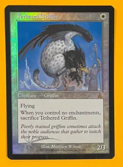 MTG TETHERED GRIFFIN (Foil) Urza's Destiny (OldManMTG 006-360) - Image 1