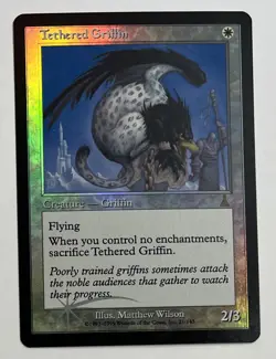 MTG TETHERED GRIFFIN (FOIL) Urza's Destiny (OldManMTG 002-838) - Image 1