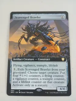 MTG / Scavenged Brawler / BRC / #64 / Regular (Extended Art) / Rare / NM - Image 1