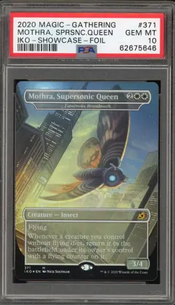Magic the Gathering MTG Mothra, Supersonic Queen IKO Showcase Foil #371 PSA 10 - Image 1