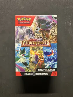 Pokemon TCG Paldea Evolved Booster Bundle Factory Sealed! 6 Packs! See Desc. - Image 1