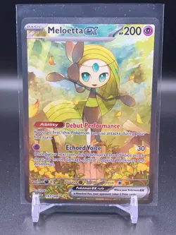 Meloetta EX 167/086 Black Bolt Special Illustration Rare Pokemon TCG Card NM - Image 1