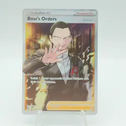 Pokemon TCG Boss's Orders Rebel Clash 189/192 Holo Full Art Ultra Rare - Image 1