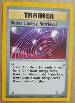 Super Energy Retrieval 89/111 Rare Non-Holo Neo Genesis Pokemon Trainer NM/LP - Image 1