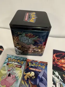 Pokemon TCG Stacking Tins Factory - 2025 8 Booster Packs, 2 Stickers Bonus Lot - Image 2
