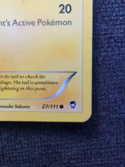 Pikachu - 27/111 - Common Pokemon Furious Fists LP 2014 - Image 4