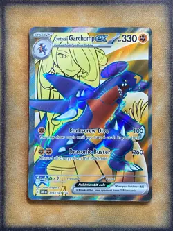 Pokemon Cynthia's Garchomp ex 215/182 Destined Rivals Full Art Ultra Rare NM - Image 1