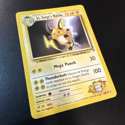 Pokemon TCG Lt. Surge's Raichu Gym Heroes 28/132 Unlimited Rare - Image 2