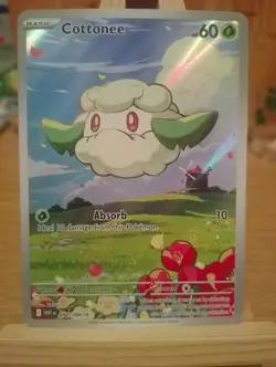 Pokemon TCG Cottonee 090/086 Illustration Rare - S&V White Flare - English NM - Image 1