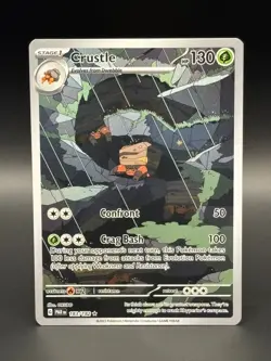 Pokemon Crustle 183/182 Paradox Rift Illustration Rare Holo NM - Image 1