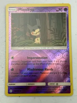 Pokemon Mimikyu 96/236 SM Cosmic Eclipse Reverse Holo NM - Image 1