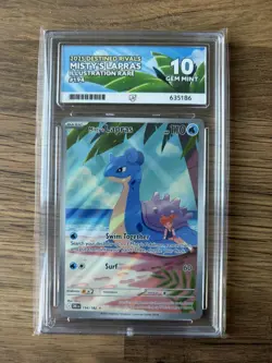 Pokemon TCG - Misty's Lapras Destined Rivals 194/182 Full Art Ace Graded 10 - Image 1