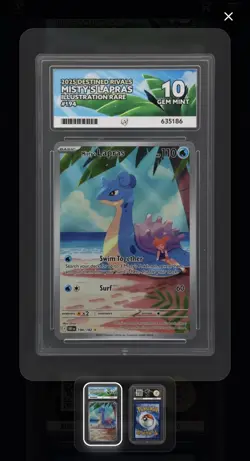 Pokemon TCG - Misty's Lapras Destined Rivals 194/182 Full Art Ace Graded 10 - Image 3