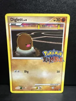 Diglett 11/16 Pokemon Rumble Stamped NM - Image 1